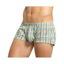 Cuecas De Algodão Xadrez Masculinas Confortáveis De Alta Qualidade, Roupa Íntima Solta Para Homens