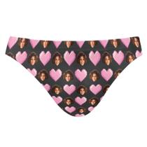 Cuecas de banho S Husky Custom Funny Faces Valentine Heart Men