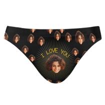 Cuecas de banho S Husky Funny Faces para homens Summer Beach L