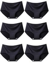 Cuecas de biquíni sem costura Kiench Teen Girls, pacote com 6
