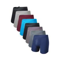 Cuecas De Fibra De Bambu Para Homens Tamanho plus 8 Peças Respirável E Macia S-XXL