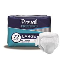 Cuecas de incontinência Prevail Breezers Large Ultimate Absorbency 72 ct