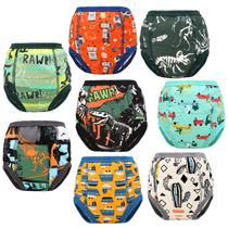 Cuecas de Treinamento para Bebês MooMoo Baby Pacote com 8 Unidades Tamanho 3T Cuecas de Treinamento para Bebês MooMoo Baby Pacote com 8 Unidades Tamanho 3T