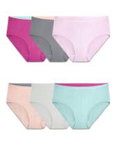 Cuecas femininas respiráveis Fruit of the Loom, pacote com 6 Cuecas femininas respiráveis Fruit of the Loom, pacote com 6