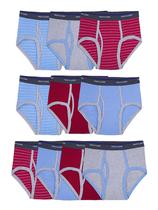 Cuecas Fruit of the Loom Big Tag Free Cotton para Meninos Pacote com 10 Cuecas Fruit of the Loom Big Tag Free Cotton para Meninos Pacote com 10