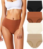 Cuecas HOHOCHIN High Waisted Tummy Control, pacote com 4 Cuecas HOHOCHIN High Waisted Tummy Control, pacote com 4