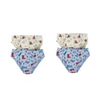 Cuecas Infantil Algodão Estampado GG Kit C/ 4- Famy