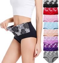 Cuecas íntimas femininas HAVVIS de algodão de cintura alta, GG Cuecas íntimas femininas HAVVIS de algodão de cintura alta, GG