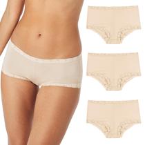 Cuecas íntimas Maidenform Boyshort One Fab Fit, pacote com 3