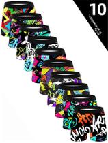 Cuecas Longas Coloridas Para Homens, 10 Peças, Confortáveis, Soltas E Amigas Da Pele, Moda Masculina Cuecas Longas Coloridas Para Homens, 10 Peças, Confortáveis, Soltas E Amigas Da Pele, Moda Masculina