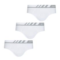 Cuecas Masculina Lupo Kit Com 3 Slip Microfibra Sem costura