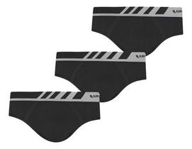 Cuecas Masculina Lupo Kit Com 3 Slip Microfibra Sem costura