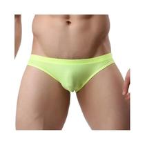 Cuecas Masculinas Coloridas De Alta Qualidade Em Nylon, Moda Sexy Para Homens