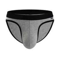 Cuecas Masculinas De Baixa Cintura Respirável E Que Absorvem a Umidade Com Bolso U-Convexo Lingerie