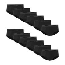 Cuecas Masculinas Hanes de Algodão com Tecnologia Antissuor Pacote com 12 Cuecas Masculinas Hanes de Algodão com Tecnologia Antissuor Pacote com 12