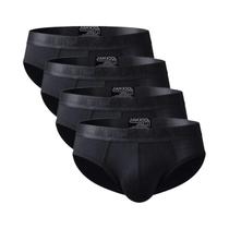 Cuecas Masculinas Respiráveis De Bambu, Pacote Com 4, Estilo Bikini, Slip Masculino, Calzoncillos