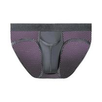 Cuecas Masculinas Sensuais Em Seda Gelo Com Suporte Para Testículos E Varizes Cuecas Masculinas Sensuais Em Seda Gelo Com Suporte Para Testículos E Varizes