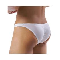 Cuecas masculinas sexy cintura baixa seda gelo cuecas translúcidas magro respirável cuecas homem