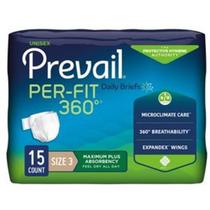 Cuecas para incontinência Prevail Per-Fit 360, diárias, unissex, tamanho 3