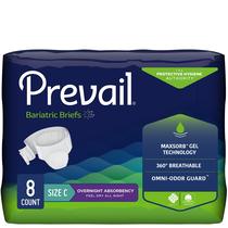 Cuecas para incontinência Prevail, tamanho C, Ultimate Absorbency, 8 unidades