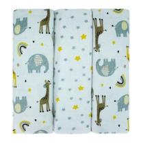 Cueiro 03 Unidades Flanelado Girafa Creme Bublim Petit