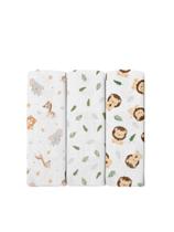 Cueiro 3 Unidades Bebê Estampado 100% Algodão Bublim Cor:Neutro