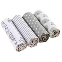 Cueiro 80X80Cm Para Bebê Overlock Sem Crochê Neutro Cueiro 80X80Cm Para Bebê Overlock Sem Crochê Neutro