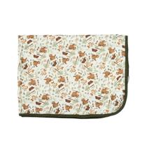 Cueiro Bebê Estampado Suedine Camping Verde - Hug