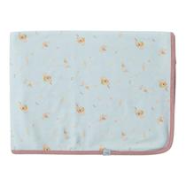 Cueiro Bebê Estampado Suedine Lovely Day Verde - Hug