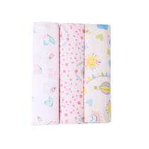 Cueiro Bebê Karinho Menina Menino 1,0x80xcm 100% Algodão Kit C/ 3 Unidades Cueiro Bebê Karinho Menina Menino 1,0x80xcm 100% Algodão Kit C/ 3 Unidades