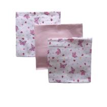 Cueiro Bebê Kit c/03 Un 50x80cm Flanelado - Baby Gijo