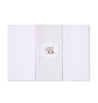 Cueiro de bebê Flanelado Papi Bordado 100% Algodão 80x80cm Kit C/ 3 Unidades Cueiro de bebê Flanelado Papi Bordado 100% Algodão 80x80cm Kit C/ 3 Unidades