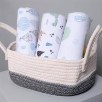 Cueiro de bebê Soft Swaddle 100% Algodão 1,00x80cm Kit C/ 3 Unidades - Papi