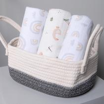 Cueiro de Bebê Soft Swaddle 100% Algodão 80 cm x80cm Kit C/ 3 Unidades - Papi