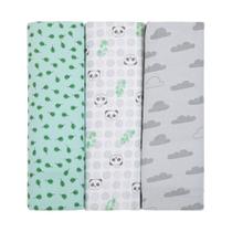 Cueiro Dupla Face Kit com 3 Estampas Coordenadas