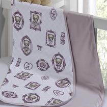Cueiro Duplo Tecebem Baby Cristina Malha Estampado kinder 80cm x 90cm Rose Cueiro Duplo Tecebem Baby Cristina Malha Estampado kinder 80cm x 90cm Rose