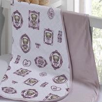Cueiro Duplo Tecebem Baby Cristina Malha Estampado Kinder Rosa Cueiro Duplo Tecebem Baby Cristina Malha Estampado Kinder Rosa