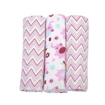 Cueiro e Manta Minasrey Rosa 80x80 - Kit com 3 Unidades