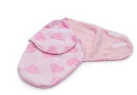 Cueiro Enroladinho Para Bebê Menina Soft/ Plush Inverno rosa