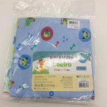 Cueiro Estampado Azul, Verde e Branco - Bercinho Incomfral rf 03000700020002
