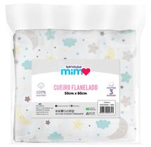 Cueiro Estampado Bercinho Mimo REF28038 Neutro - 3 Unidades