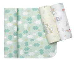 Cueiro Estampado Flanelado Bebê Menina Menino Kit C/3 Unidades 80x80cm Papi Cueiro Estampado Flanelado Bebê Menina Menino Kit C/3 Unidades 80x80cm Papi