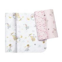 Cueiro Estampado Flanelado Bebê Menina Menino Kit C/3 Unidades 80x80cm Papi