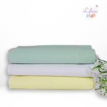 Cueiro Flanelado 100% Algodão 80x50cm 3 e 6 unidades