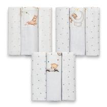 Cueiro Flanelado 80x80cm Estampado Enxoval Bebê Bublim 3 Pcs Cueiro Flanelado 80x80cm Estampado Enxoval Bebê Bublim 3 Pcs