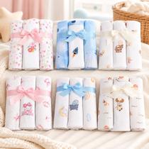 Cueiro Flanelado Algodão 80cm 3Pçs Enxoval Bebê Bordado Mimo