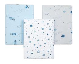 Cueiro Flanelado Com 3 Pçs Espaço 80cm X 50cm Papi Cueiro Flanelado Com 3 Pçs Espaço 80cm X 50cm Papi