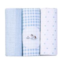 Cueiro flanelado estampado 80cm x 80cm