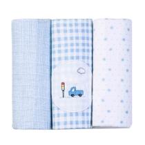 Cueiro flanelado estampado 80cm x 80cm