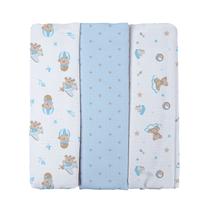 Cueiro Flanelado Estampado para Bebê Bublim